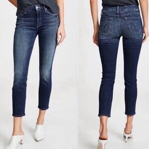 MOTHER The Looker crop skinny jeans